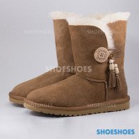 UGG Bailey Button Charms Short - Chestnut